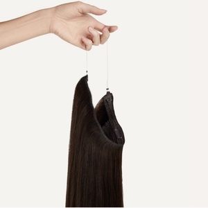 Luxy halo dark brown extensions